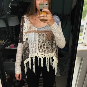Free People Lace Sweater